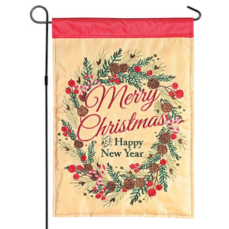 Merry Christmas & New Year Garden Flag